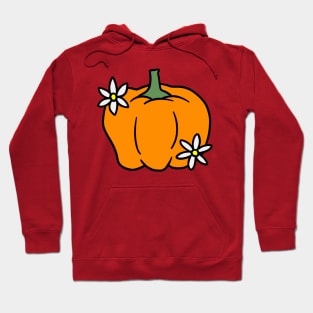 Orange Bell Pepper with Blossoms Hoodie